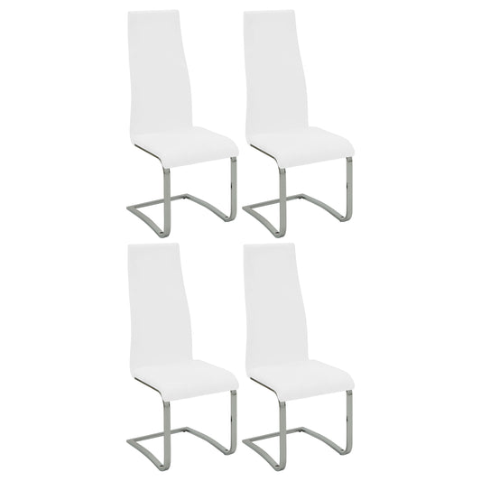 Montclair Upholstered Dining Side Chair White (Set of 4)