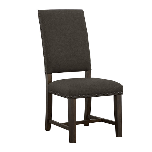 Twain Upholstered Dining Side Chair Warm Grey (Set of 2)