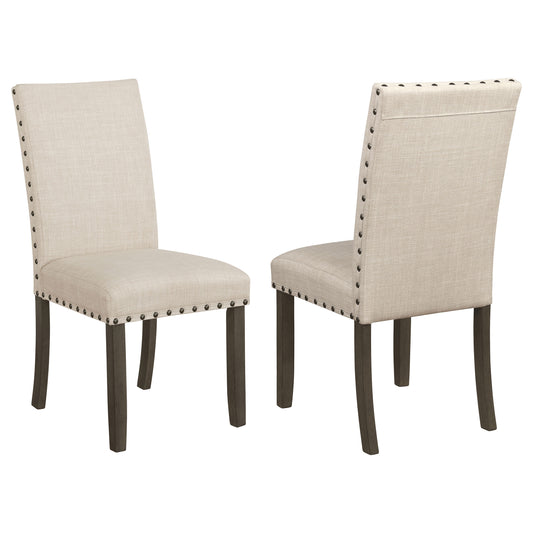 Ralland Upholstered Dining Side Chair Beige (Set of 2)