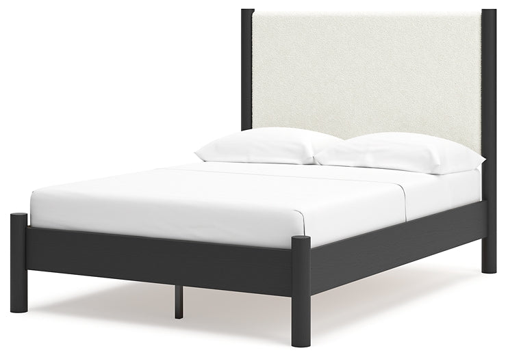 Cadmori Full Upholstered Panel Bed