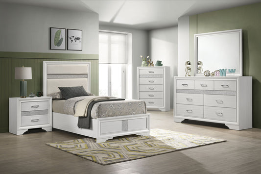 Miranda 5-piece Twin Bedroom Set White