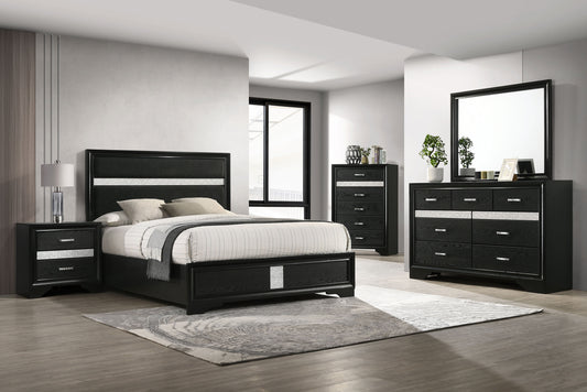 Miranda 4-piece California King Bedroom Set Black