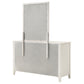 Selena 6-drawer Dresser with Mirror Cream White