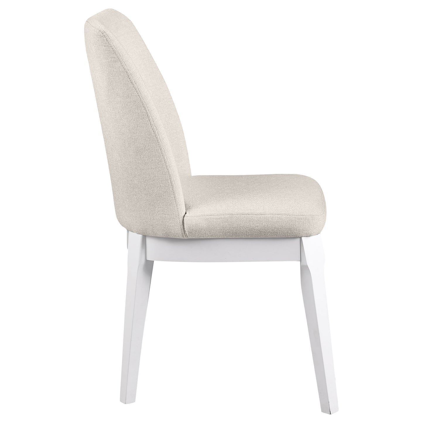 Carissa Upholstered Dining Side Chair Beige (Set of 2)