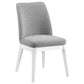 Carissa Upholstered Dining Side Chair Light Grey (Set of 2)