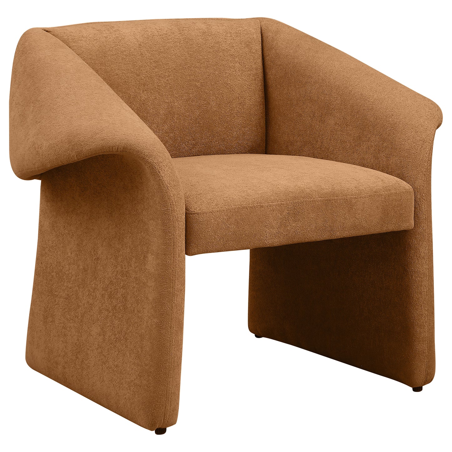 Ramsey Upholstered Sloped Arm Accent Chair Honey