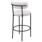 Viola Boucle Upholstered Bar Chair Cream (Set of 2)