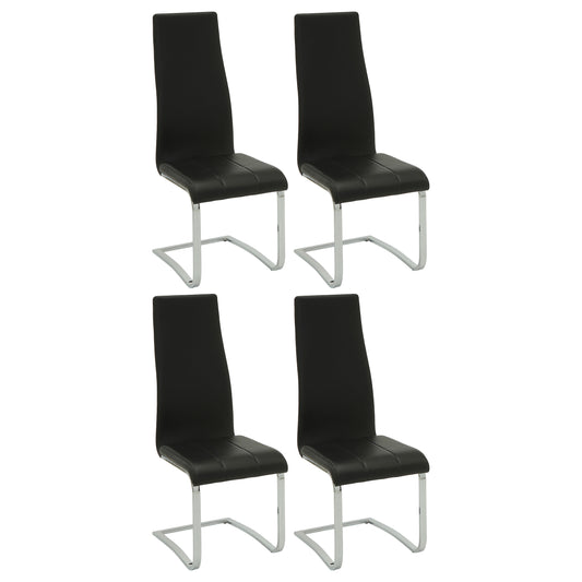 Montclair Upholstered Dining Side Chair Black (Set of 4)