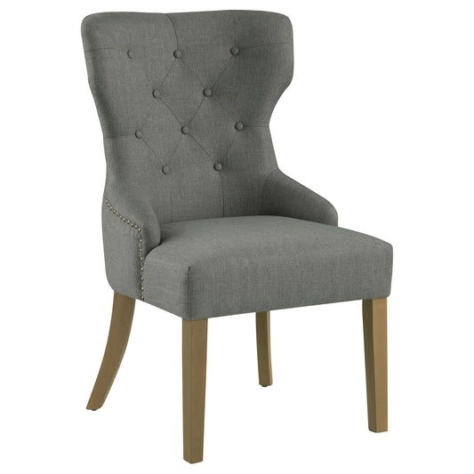Baney Tufted Upholstered Dining Chair Grey and Rustic Grey