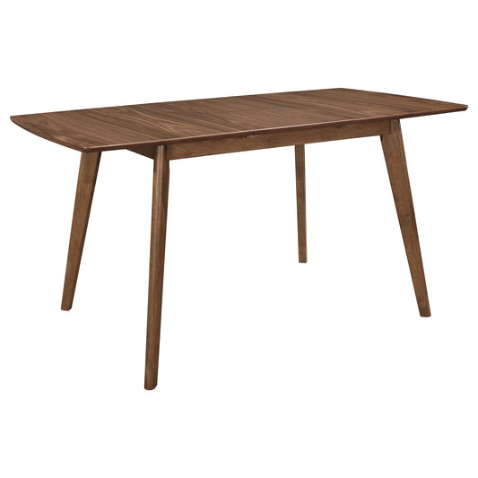 Alfredo 63-inch Extension Leaf Dining Table Natural Walnut