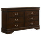 Louis Philippe 4-piece Queen Bedroom Set Cappuccino