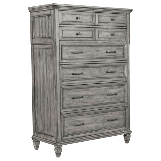 Avenue 8-drawer Bedroom Chest Weathered Grey