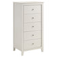 Selena 5-drawer Bedroom Chest Cream White